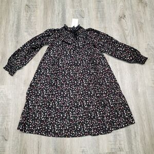 NWT Ali Specials Little Girls Floral Velvet Dress Size 7/8